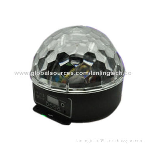 Remote Control DMX 6W RGBYWV Rotation Crystal Ball Party LightNew